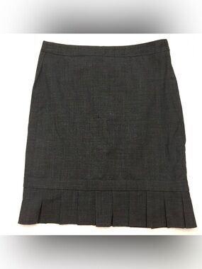 EXPRESS Gray Pleated Pencil Skirt Size 0